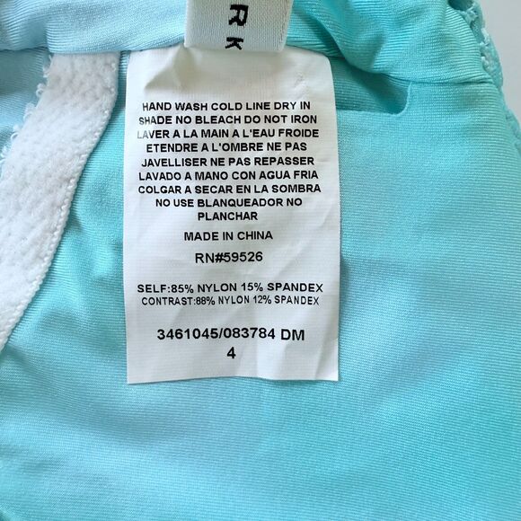 NWT Trina Turk Women's Sun Opal One-Piece Swimsuit in Moon Blue Ombre Size 4 - Picture 8 of 13